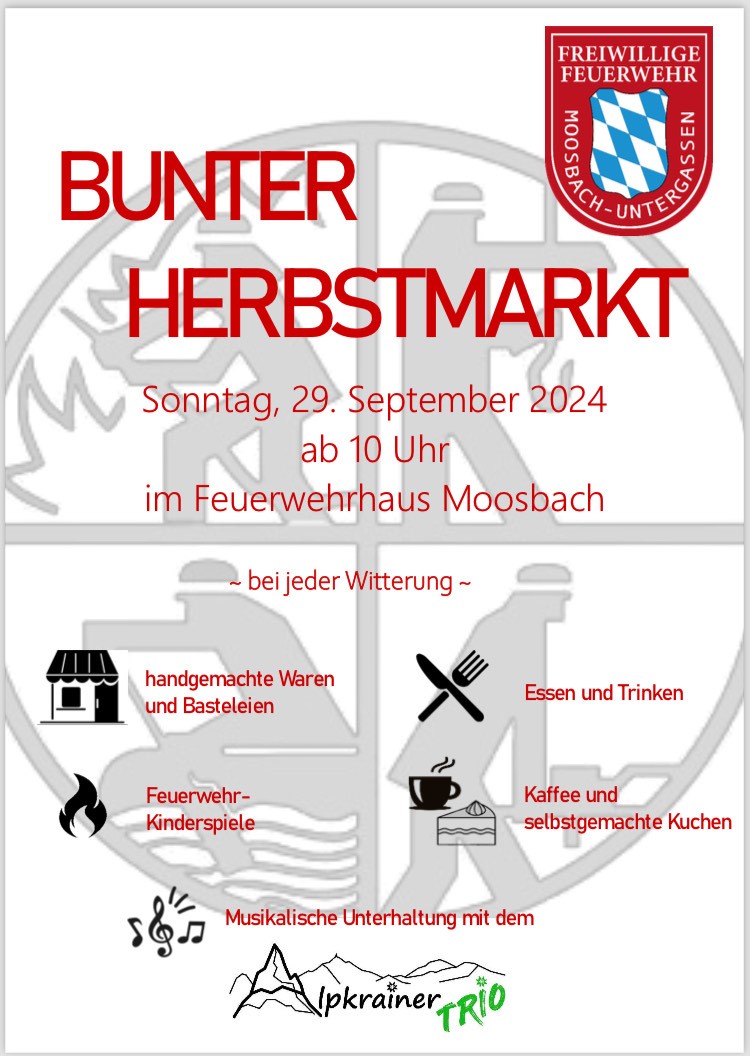 Herbstmarkt Moosbach Herbstmarkt Moosbach
