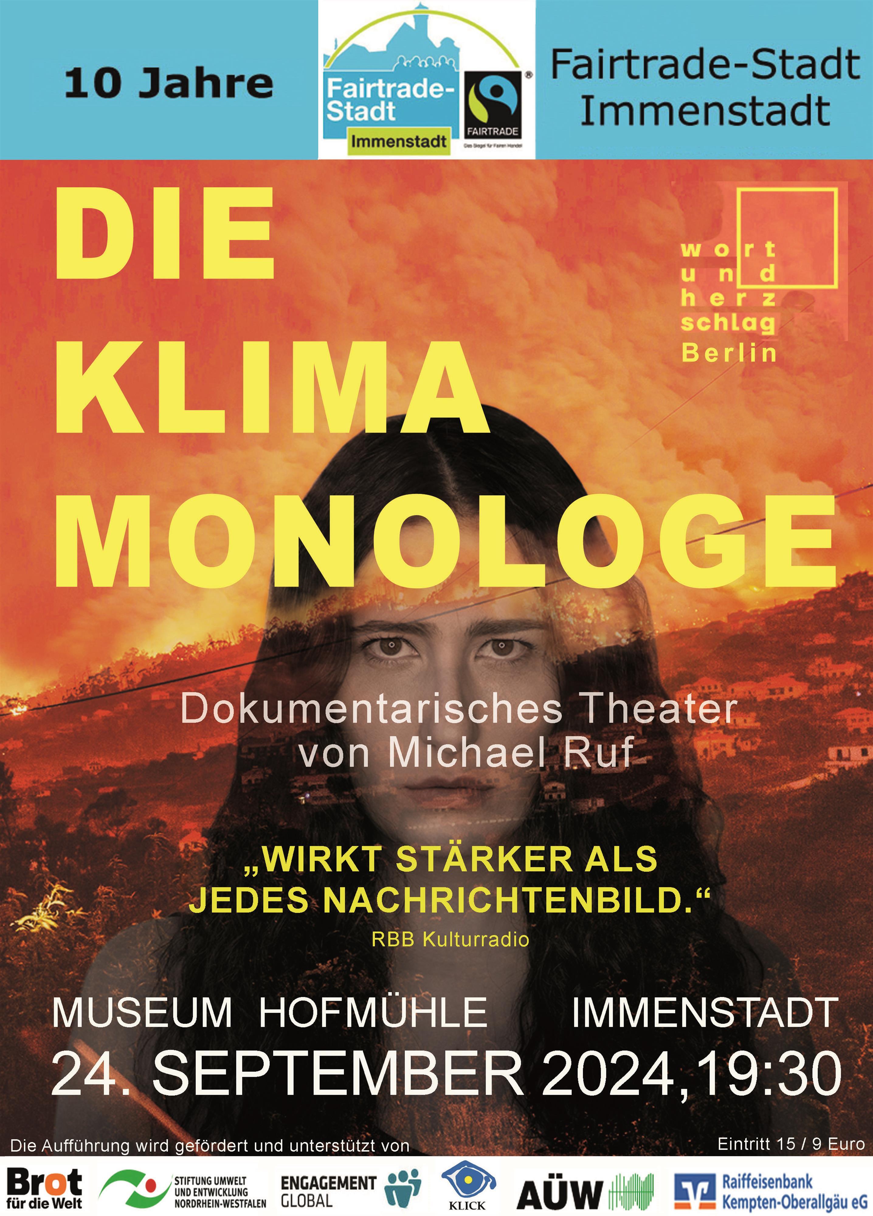 Die Klima Monologe - Plakat Die Klima Monologe - Plakat