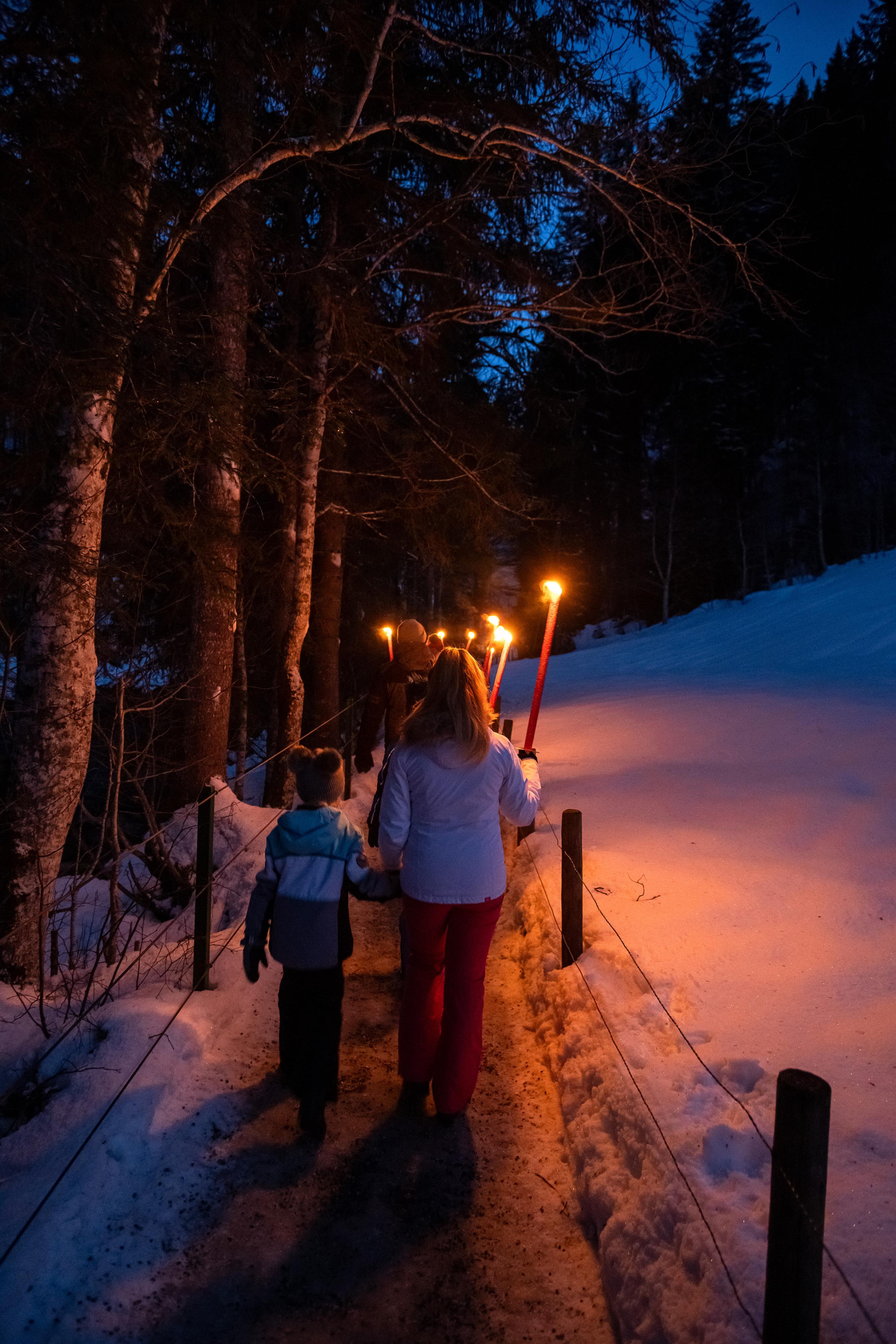 Wandern mit Fackeln Wandern mit Fackeln