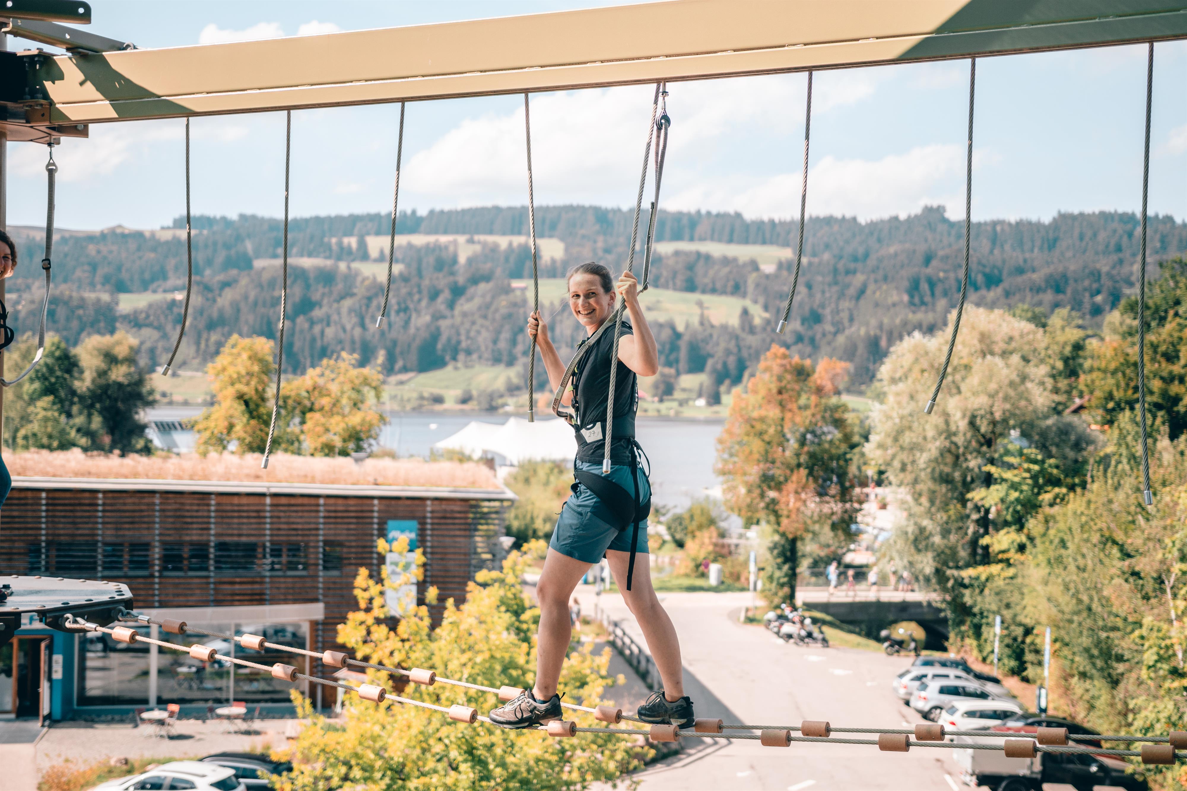 Klettern auf dem Skytrail Klettern auf dem Skytrail